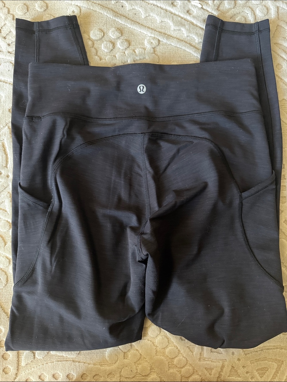 lululemon athletica Black High-Rise Leggings with Side Pockets